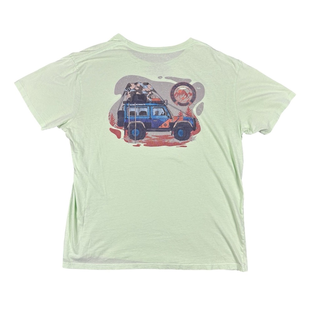 Columbia Shirt Mens XL Green Design‎ From The Wild Worldwide Graphic Tee